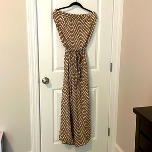 Sleeveless wide leg jumpsuit